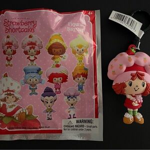 Strawberry Shortcake with Custard Blind Bag Figural Bag Clip NWT